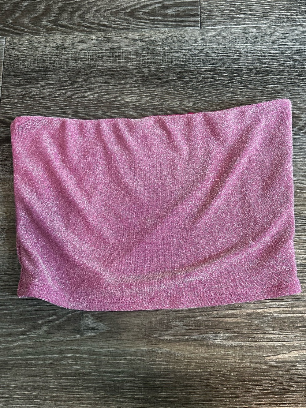 Forever 21 Sparkly Pink Tube Top